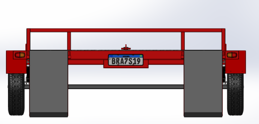 牵引拖车3D数模图纸 Solidworks设计 附IGS缩略图